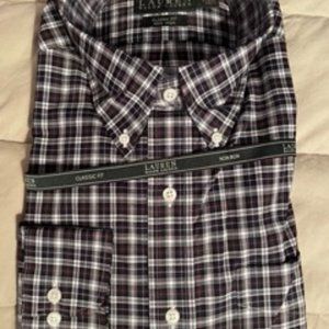Ralph Lauren Mens plaid button down shirt